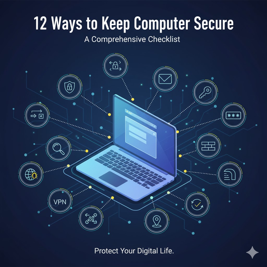 12 Ways of Keeping Your Computer Secure: A Comprehensive Checklist